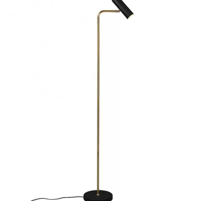 Lampadaire design en métal laiton mat - Marley<Meubles Moss Online