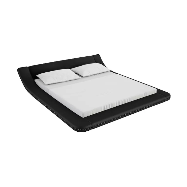 Lit bicolore design contemporain éclairage Led - Pilow<Meubles Moss Clearance
