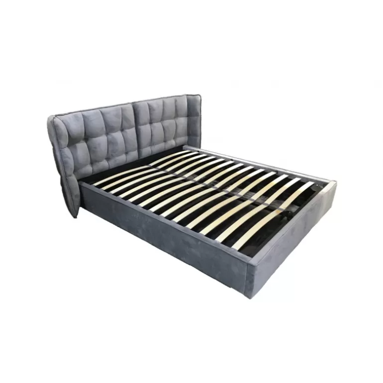 Lit coffre en Velours capitonné design 160 x 200 - Abulis<Meubles Moss Fashion