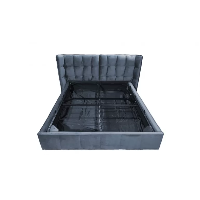 Lit coffre en Velours capitonné design 160 x 200 - Abulis<Meubles Moss Best