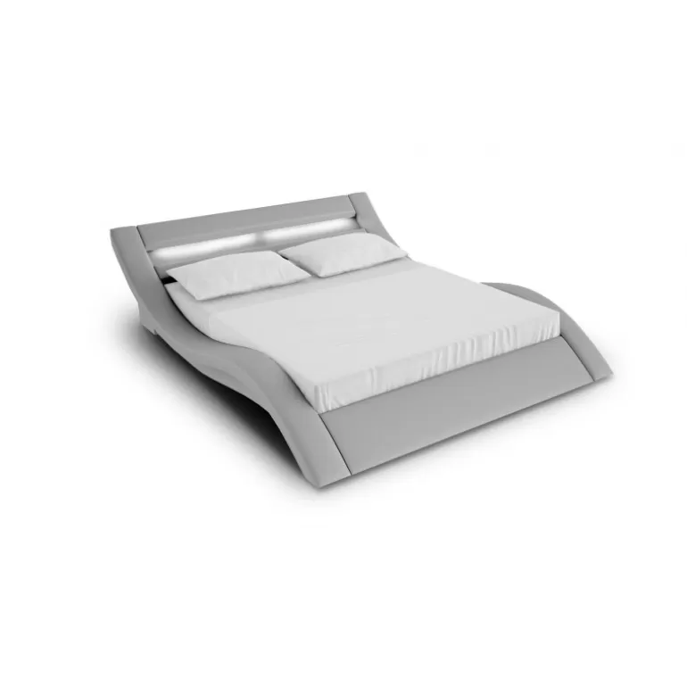 Lit design avec éclairage - Cirros<Meubles Moss Online