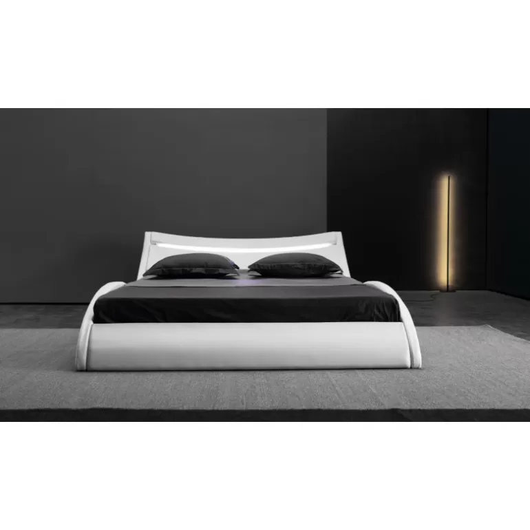 Lit design contemporain avec éclairage LED - Olympe<Meubles Moss Best