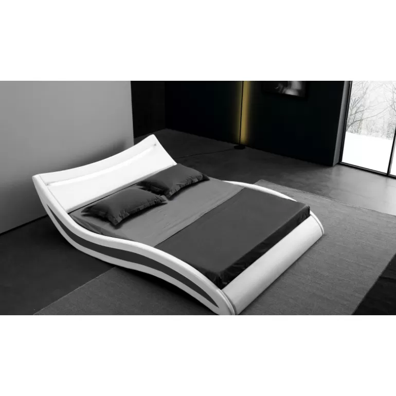 Lit design contemporain avec éclairage LED - Olympe<Meubles Moss Best