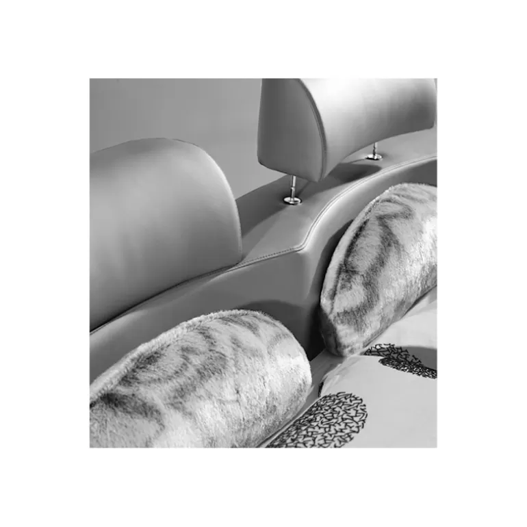 Lit design simili cuir - Bianco<Meubles Moss Fashion