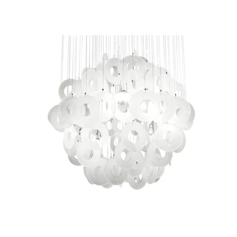 Lustre à pampilles rondes design en verre - Disc<Meubles Moss Clearance