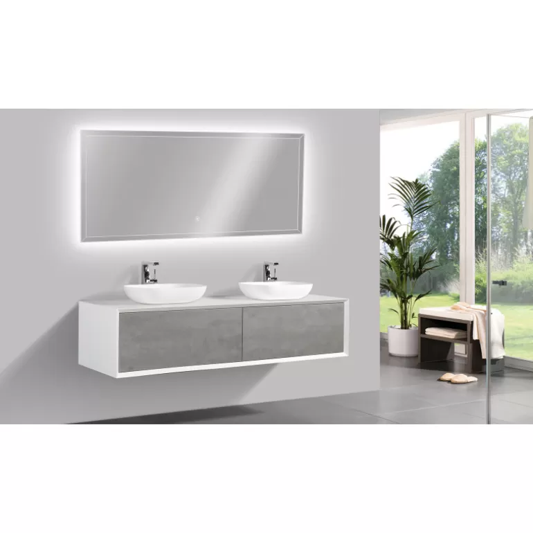 Meuble de salle de bain double vasque - Fiona 180cm<Meubles Moss Cheap