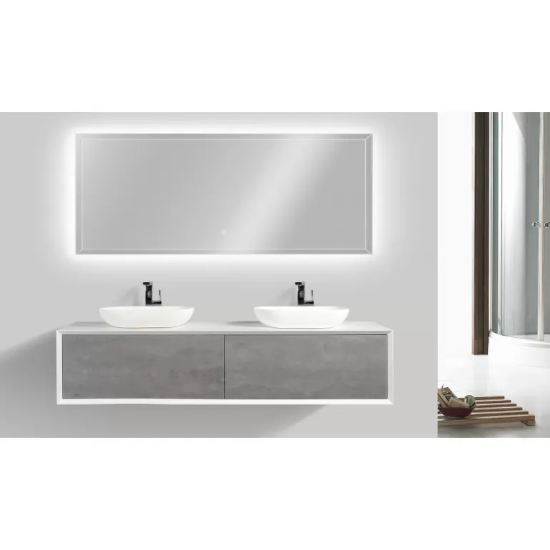 Meuble de salle de bain double vasque - Fiona 180cm<Meubles Moss Cheap