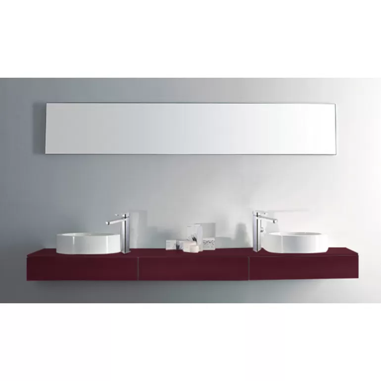 Meuble de salle de bain double vasque - Veneto 225cm<Meubles Moss Outlet