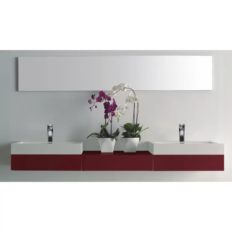 Meuble salle de bain double vasque - Belladonna 225cm<Meubles Moss Cheap