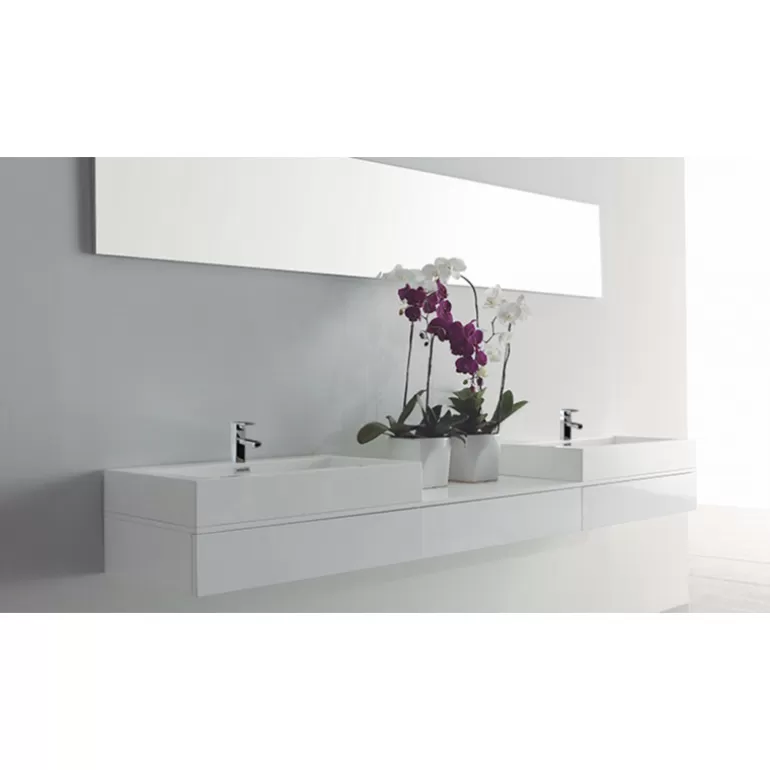 Meuble salle de bain double vasque - Belladonna 225cm<Meubles Moss Fashion