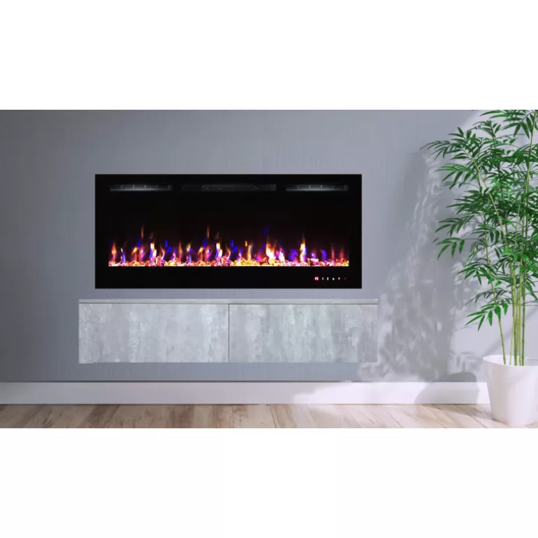 Meuble TV 2 tiroirs design suspendu ou sur pieds - Alex 140cm<Meubles Moss Online