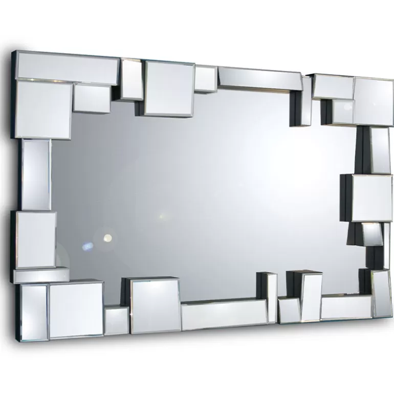 Miroir design contemporain multifacettes - Belina 126cm<Meubles Moss Best