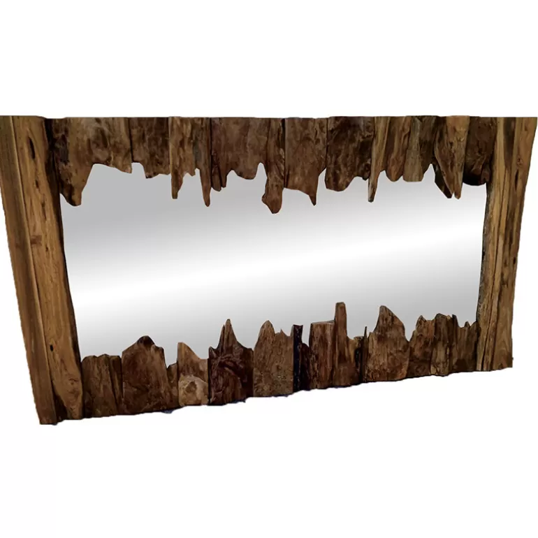 Miroir naturel cadre bois - Lana 130cm<Meubles Moss Flash Sale