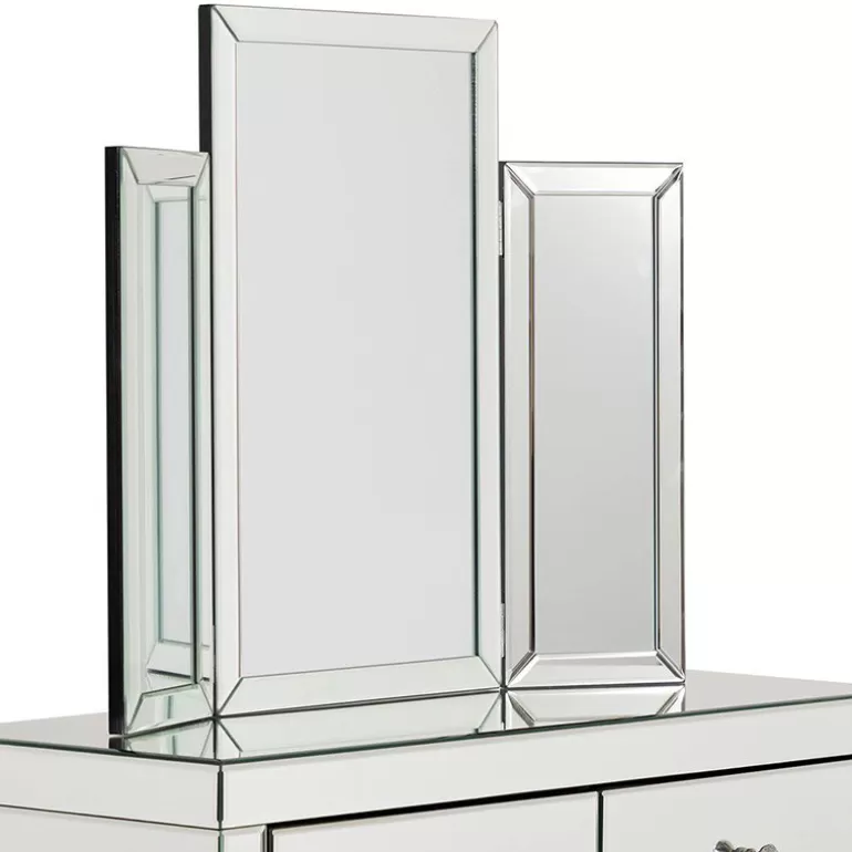 Miroir triptyque pour coiffeuse - Leila 80x60<Meubles Moss Best Sale