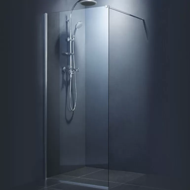 Paroi de douche 120 cm réglable en largeur - Luna<Meubles Moss Outlet