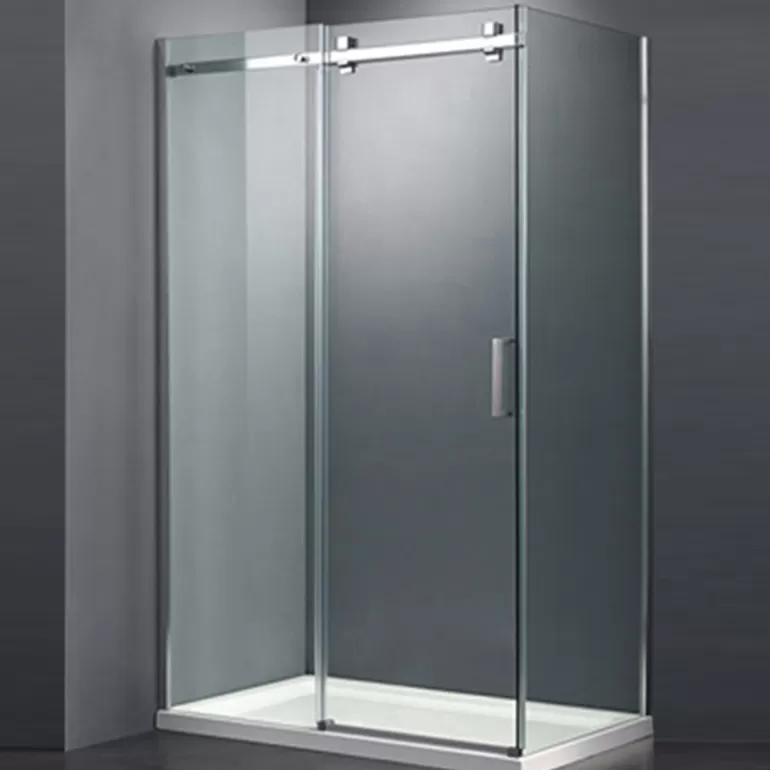 Paroi verre douche 140 cm avec porte coulissante - Carola<Meubles Moss Cheap