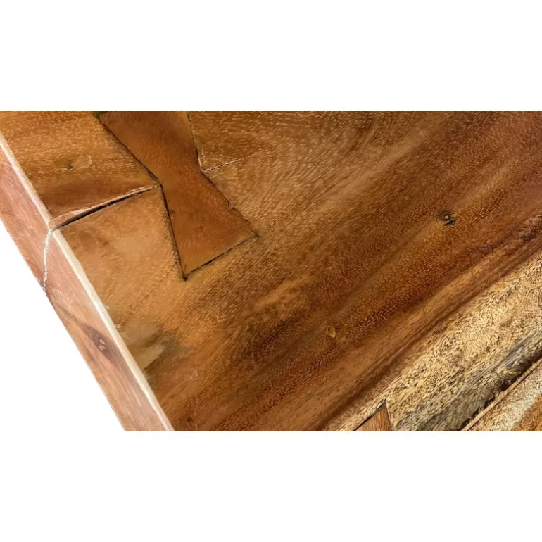 Plateau en bois massif naturel bords live edge 220 x 100 cm - Bali<Meubles Moss Flash Sale