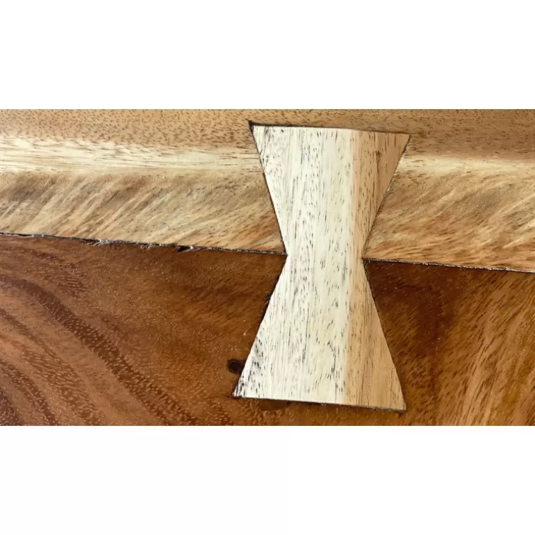 Plateau en bois massif naturel bords live edge 220 x 100 cm - Bali<Meubles Moss Flash Sale