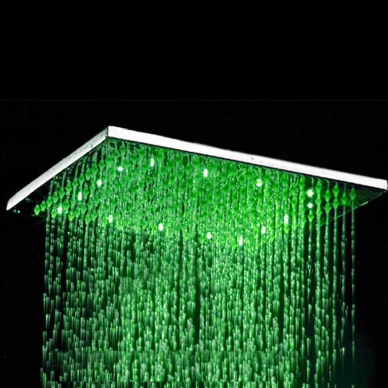 Pomme de douche effet pluie avec LED 40 x 40 cm Aldo<Meubles Moss Sale