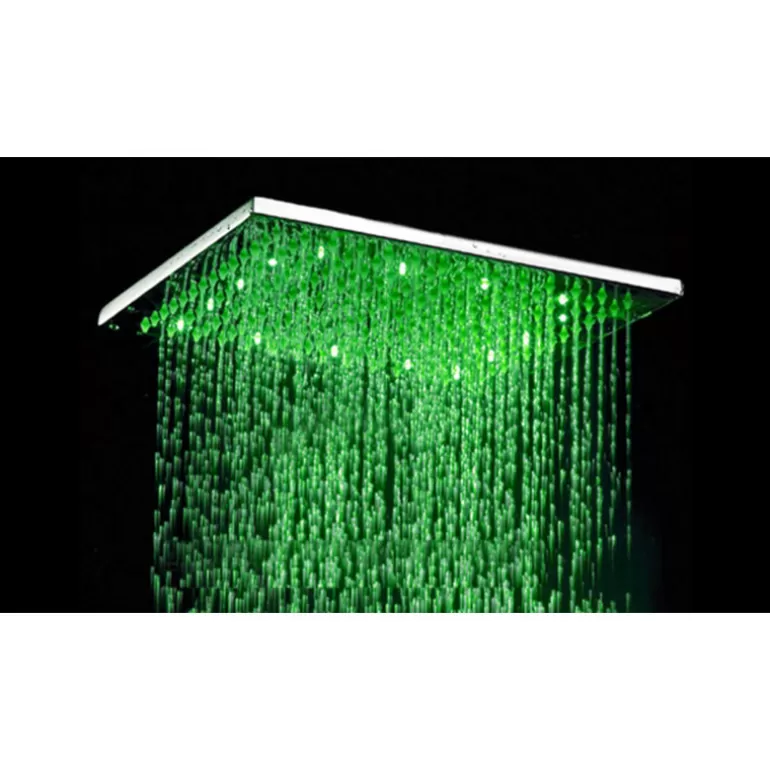 Pomme de douche effet pluie avec LED 40 x 40 cm Aldo<Meubles Moss Sale