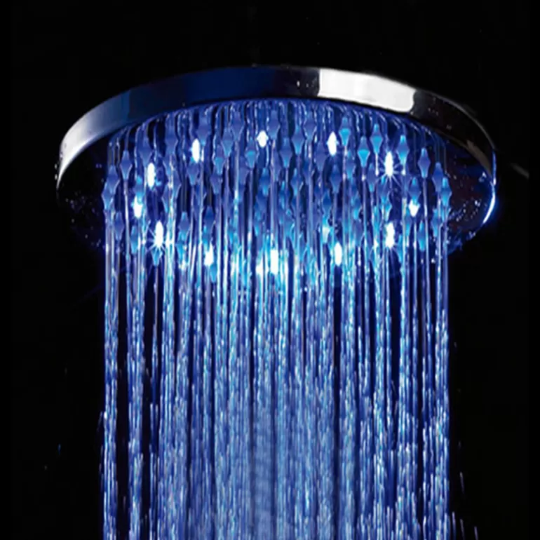 Pomme de douche ronde effet pluie avec LEDs 50 x 50 cm Elsa<Meubles Moss New