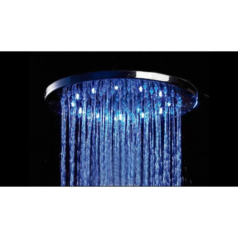 Pomme de douche ronde effet pluie avec LEDs 50 x 50 cm Elsa<Meubles Moss New