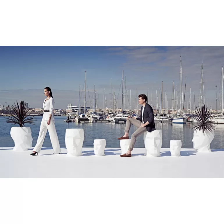 Pot de fleur contemporain en polyéthylène design Vondom - Adan 100 cm<Meubles Moss Best Sale