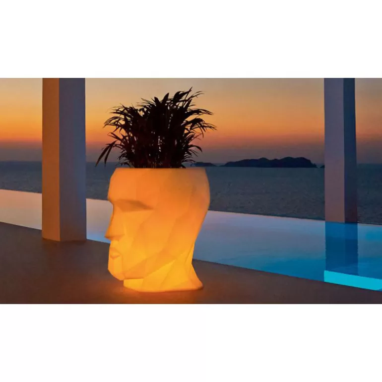 Pot de fleur lumineux RGBW en polyéthylène design Vondom - Adan 100 cm<Meubles Moss Fashion