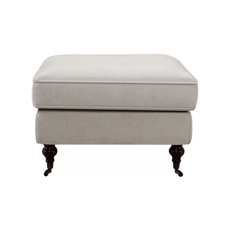 Pouf capitonné tissu - Holliston<Meubles Moss Store