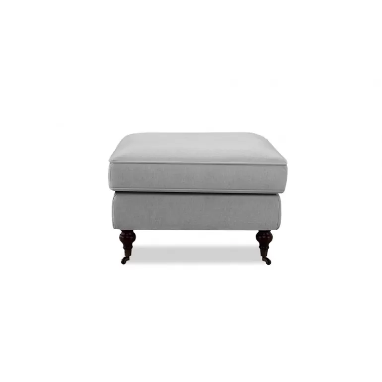Pouf capitonné tissu - Holliston<Meubles Moss Online