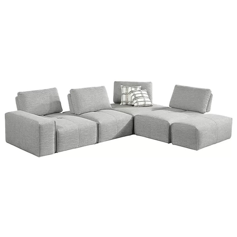 Pouf/ottoman tissu - Ikalis<Meubles Moss Outlet
