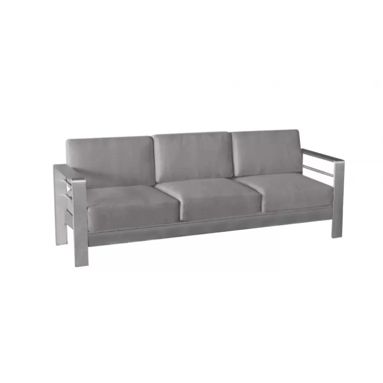 Salon de jardin - Orolo - 3 places + 2 places + fauteuil + table basse<Meubles Moss Outlet