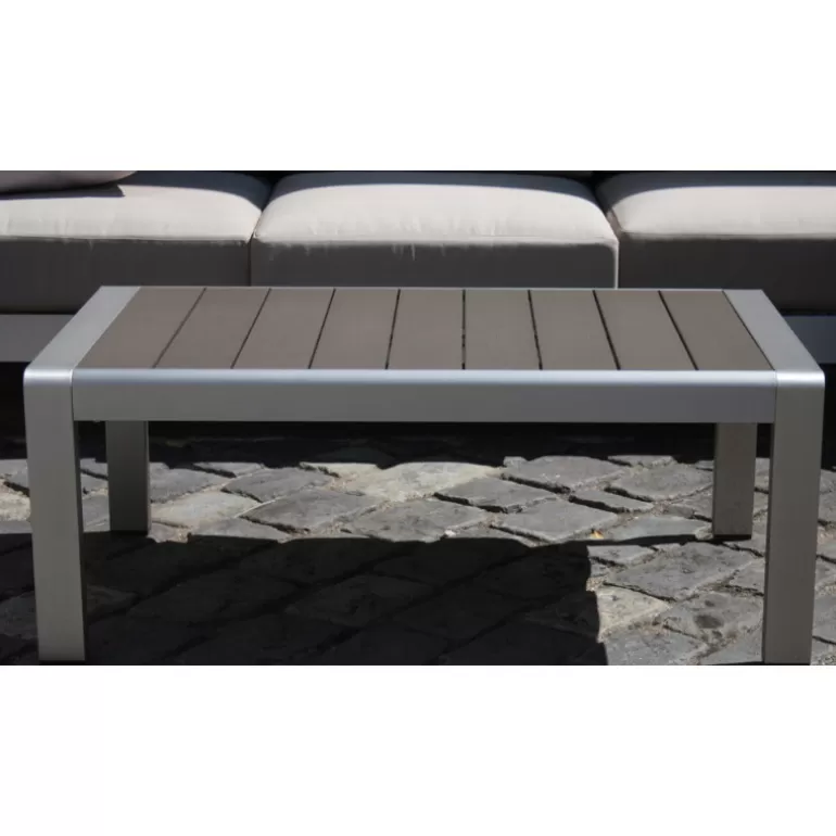 Salon de jardin - Orolo - 3 places + 2 places + fauteuil + table basse<Meubles Moss Outlet