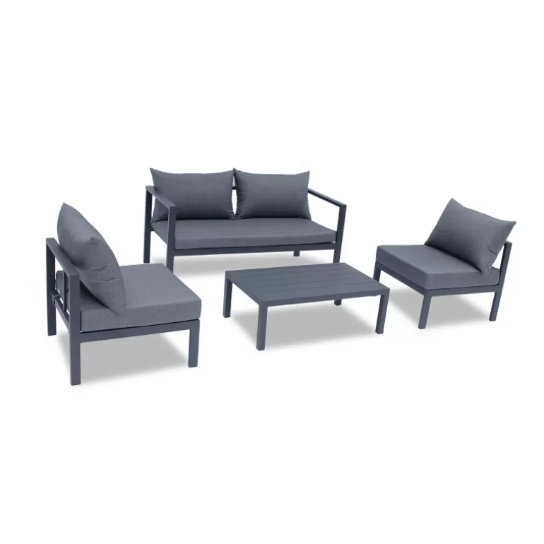 Salon de jardin canapé 2 places+2 fauteuils+ table basse - Amapa<Meubles Moss Best