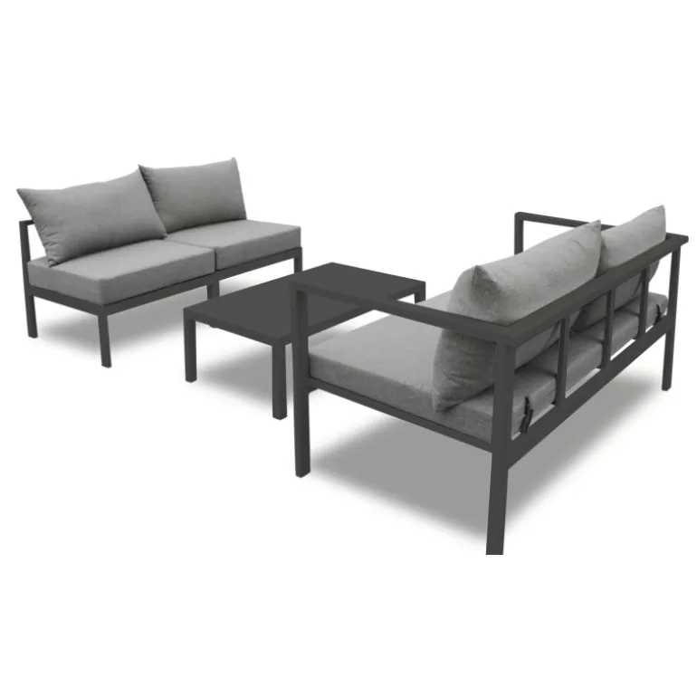 Salon de jardin canapé 2 places+2 fauteuils+ table basse - Amapa<Meubles Moss Best