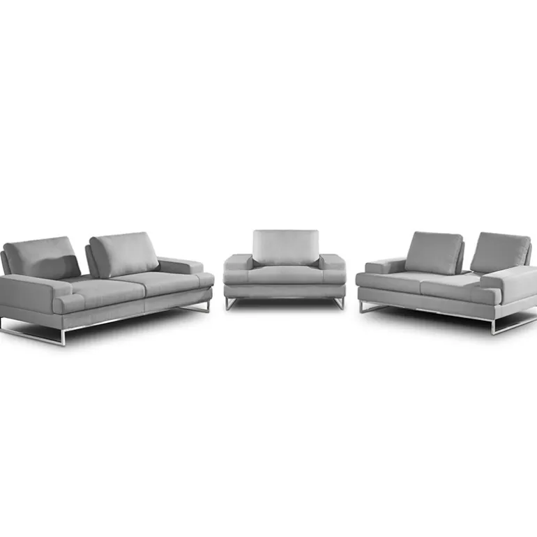 Salon design canapé 3 places + 2 pl + fauteuil - Borgas<Meubles Moss Best