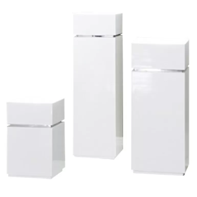Socle laqué avec éclairage - Whitymi - disponible en 3 tailles<Meubles Moss Discount