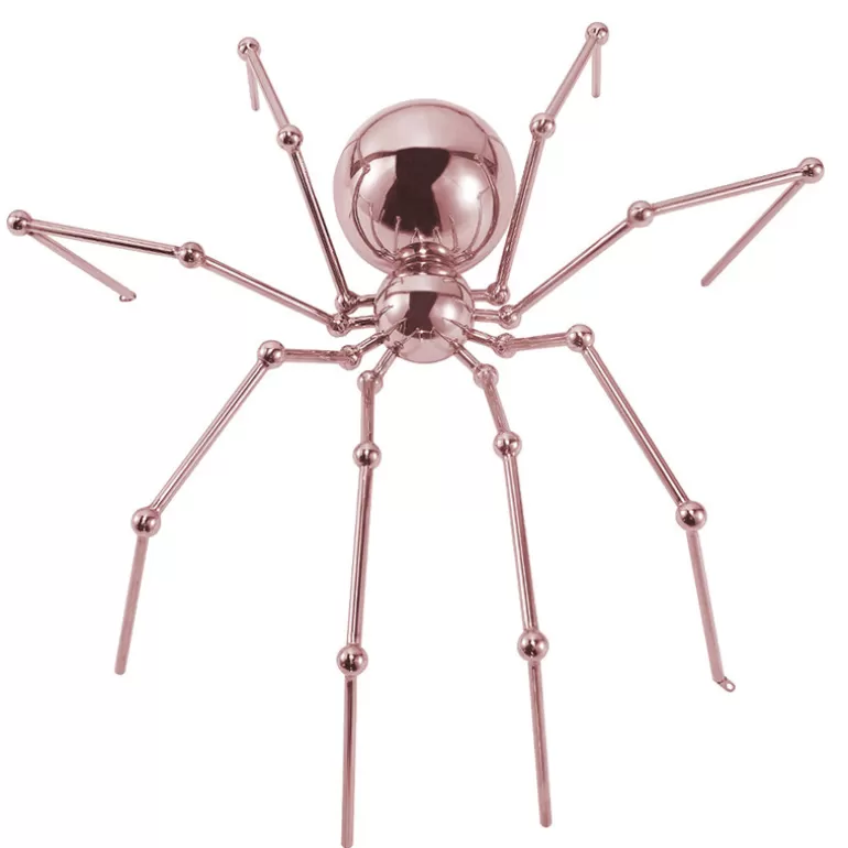 Statue d'araignée en Inox or rose - Arachnia<Meubles Moss Hot