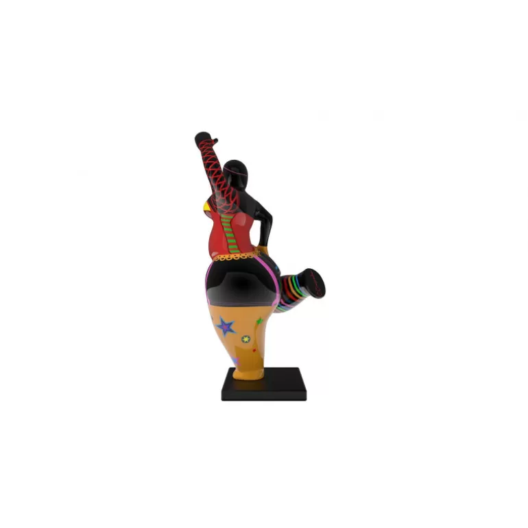 Statue extérieure ronde femme multicolore - Juanita<Meubles Moss Clearance
