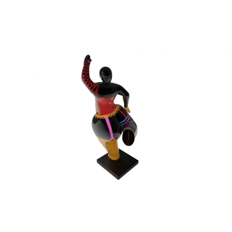 Statue extérieure ronde femme multicolore - Juanita<Meubles Moss Clearance