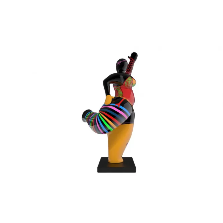 Statue extérieure ronde femme multicolore - Juanita<Meubles Moss Clearance