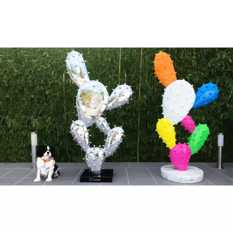 Statue multicolore intérieure/extérieure 150 cm - Cactus<Meubles Moss Hot