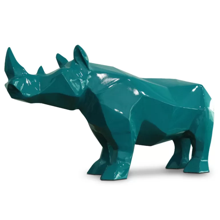 Statue rhinocéros en résine intérieure/extérieure - Rhinogami<Meubles Moss Online