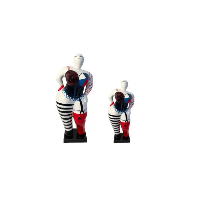Statue ronde femme multicolore intérieure/extérieure- Oceane<Meubles Moss Hot