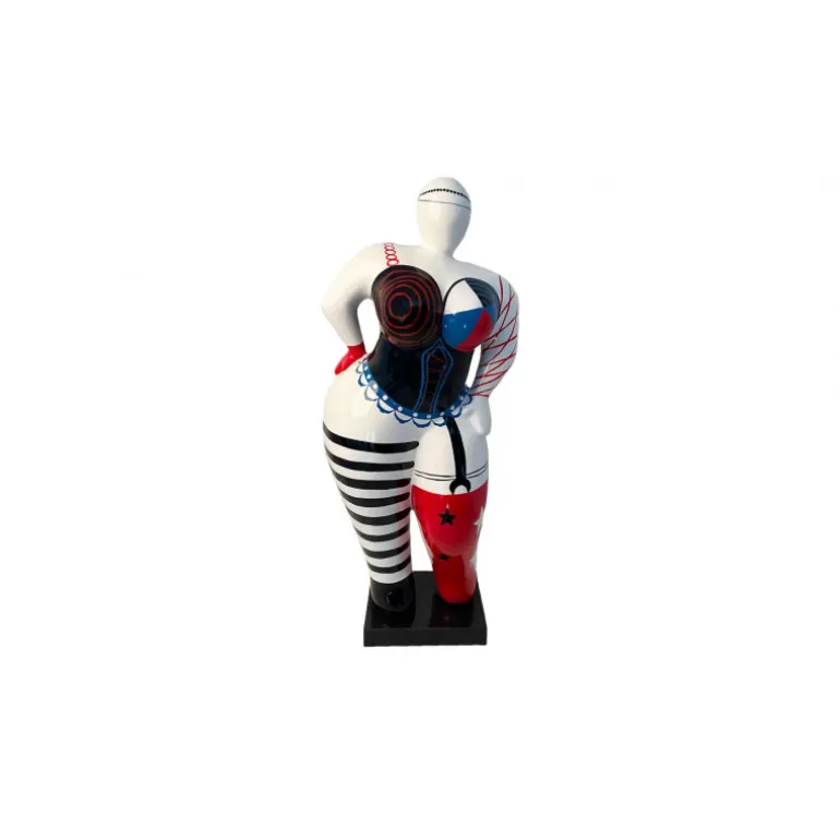 Statue ronde femme multicolore intérieure/extérieure- Oceane<Meubles Moss Hot