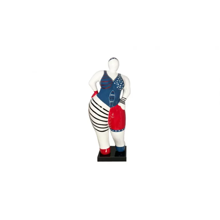 Statue ronde femme multicolore intérieure/extérieure- Sonia<Meubles Moss Cheap