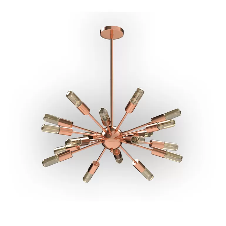 Suspension couleur cuivre avec ampoules filaments - Veggas<Meubles Moss Best