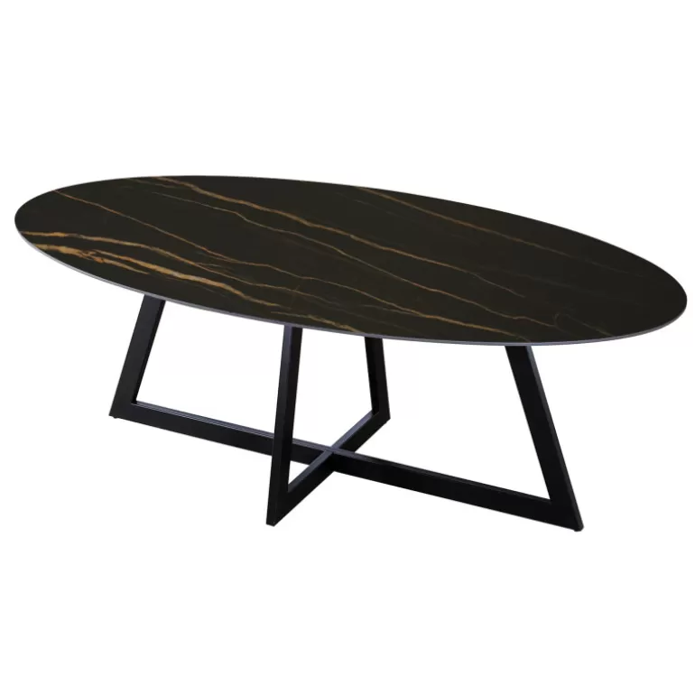 Table à manger en céramique ovale Louison<Meubles Moss Best Sale