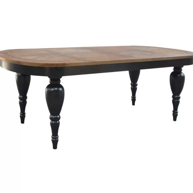 Table à manger ovale en bois massif - Penelope 220x100<Meubles Moss Discount