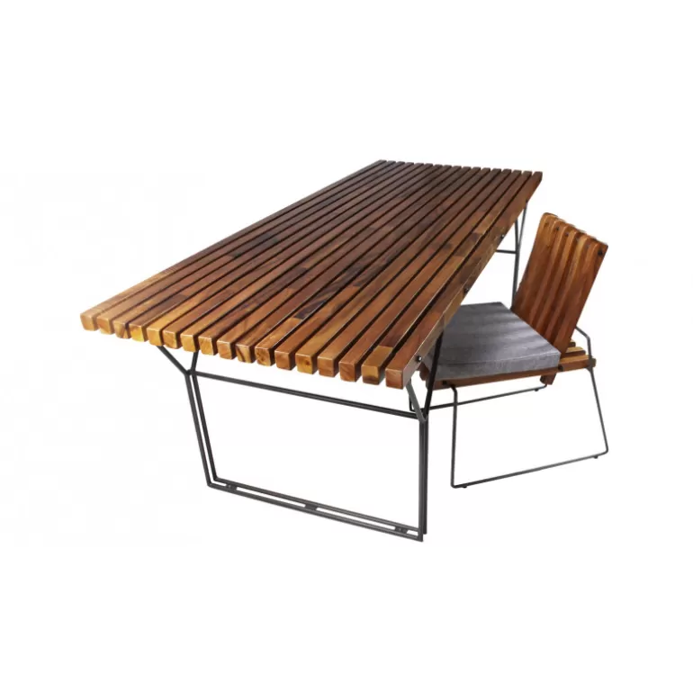 table à manger style industriel elise<Meubles Moss Outlet